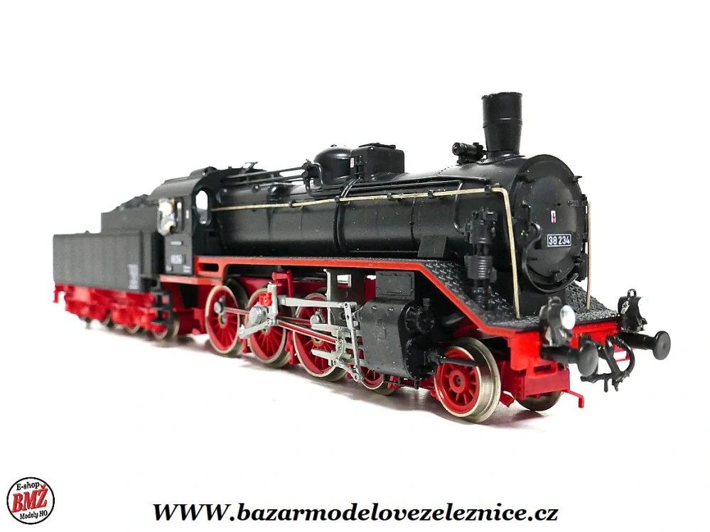 Piko DDR - DC - Parní lokomotiva BR 38 234 DR - HO