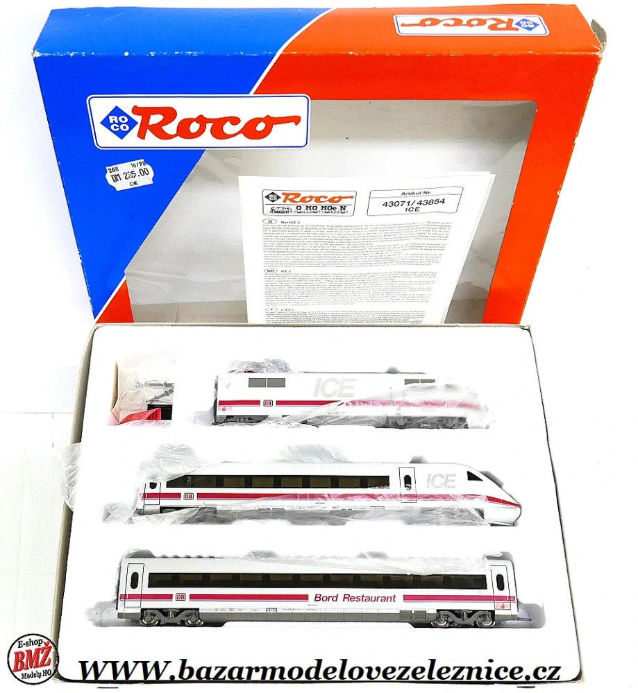 Roco - DC - Elektrická souprava ICE 402 DB 3 dílná - HO