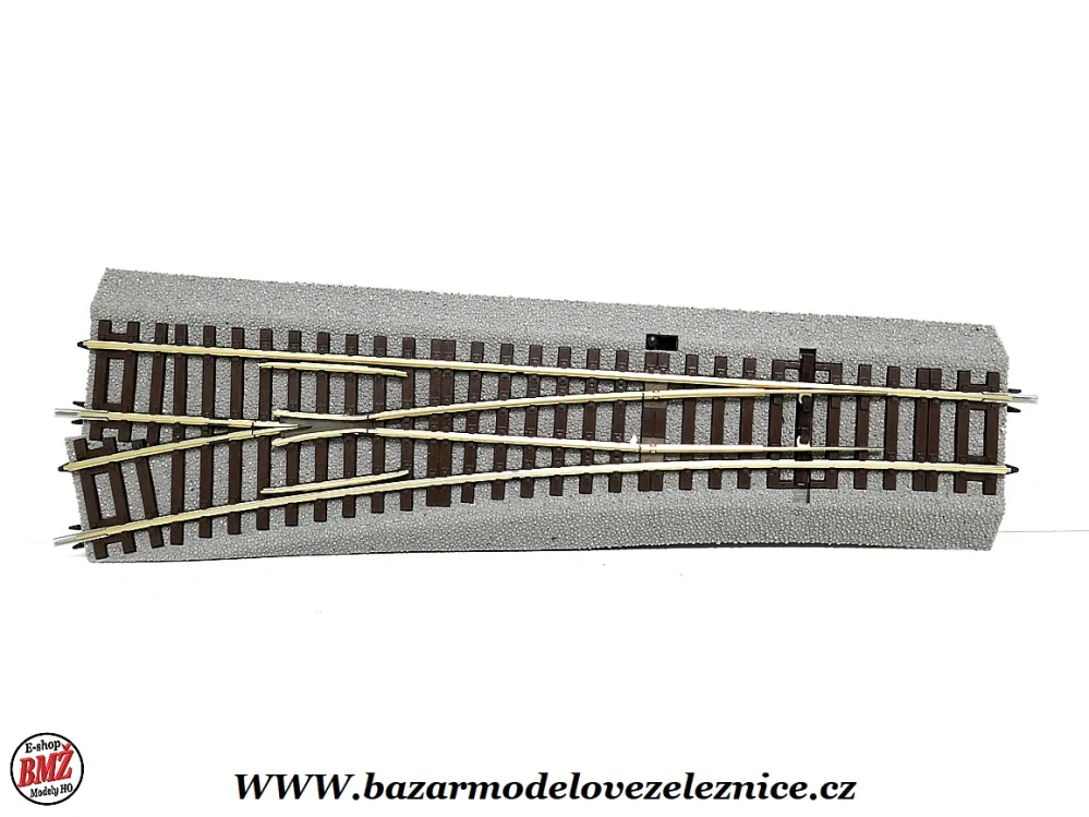 Roco Line - Výhybka levá Wl15 - 230 mm / 15° s gum podložím - HO