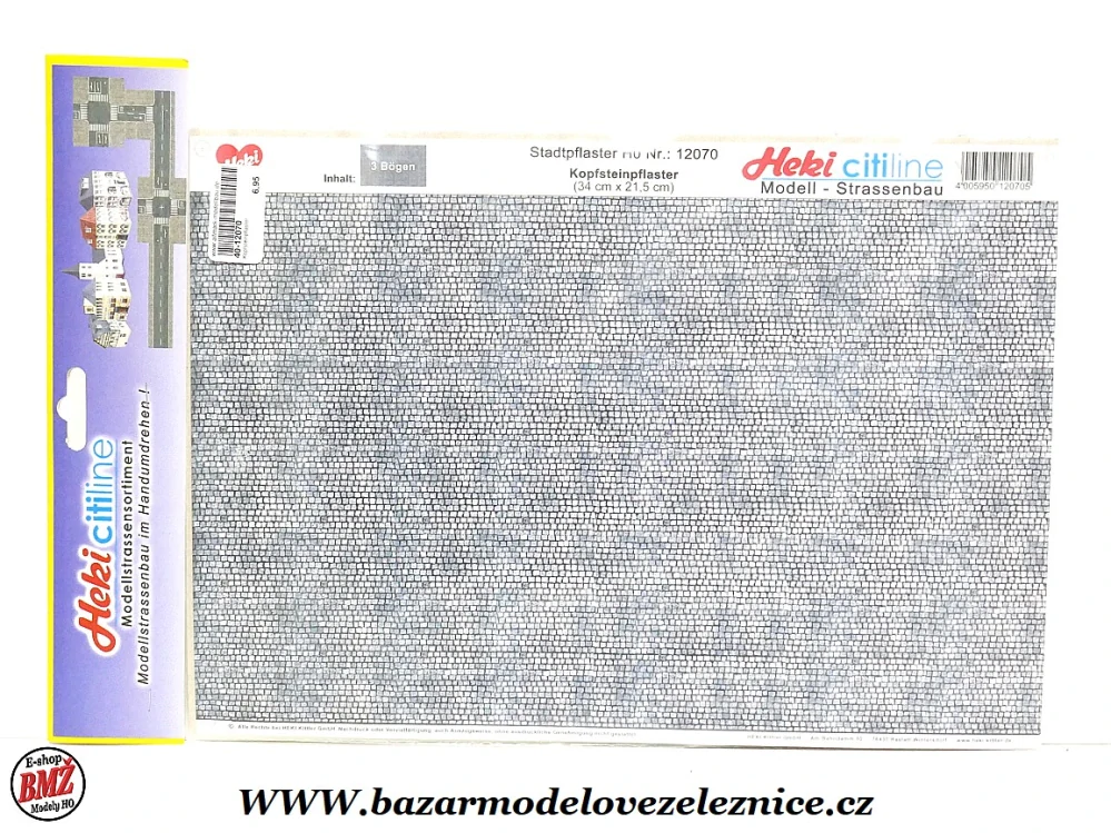 Heki - dlažba 3 ks 34x21,5 cm - HO - TT