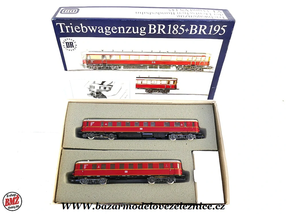 PIKO DDR - DC - Dieselová souprava BR 185/195 DB - HO