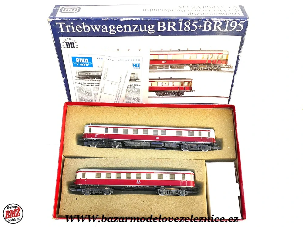 PIKO DDR - DC - Dieselová souprava BR 185/195 DR - HO