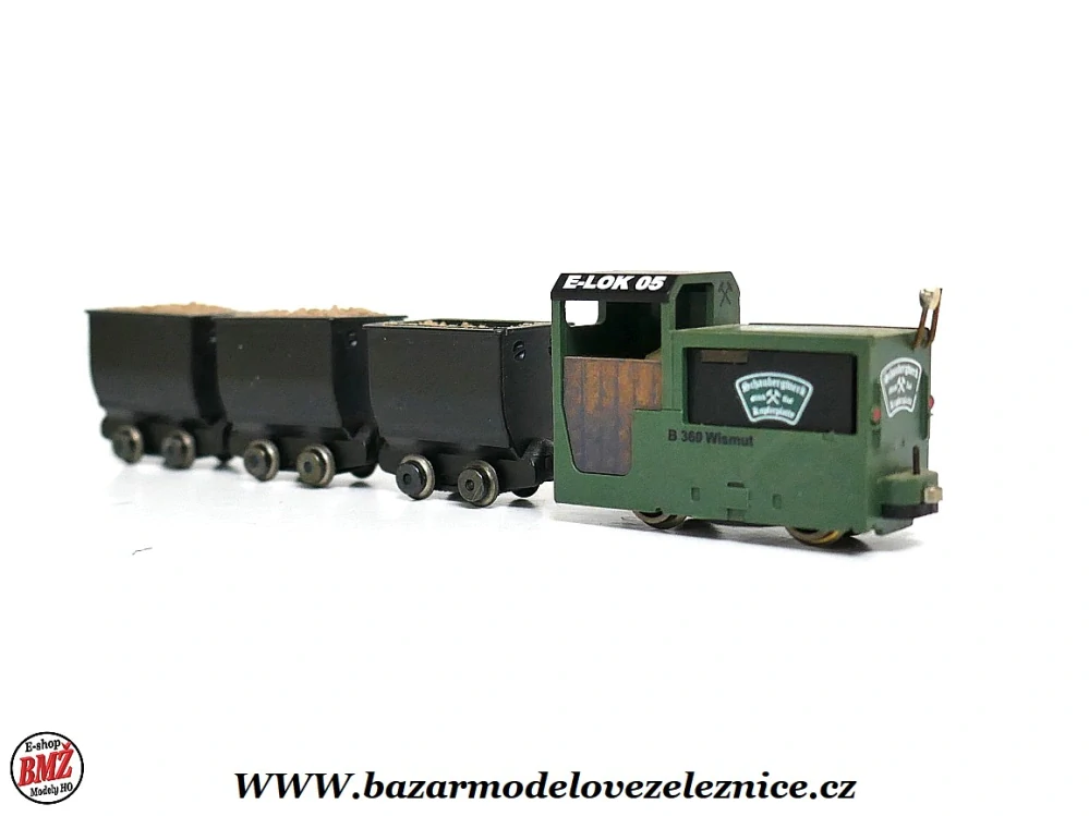 Busch - Set důlní lokomotivou Grubenbahnlok B 360, - HOf