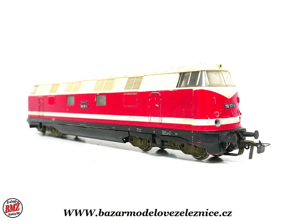 PIKO DDR - DC - Dieselová lokomotiva BR 118 117 DR - HO