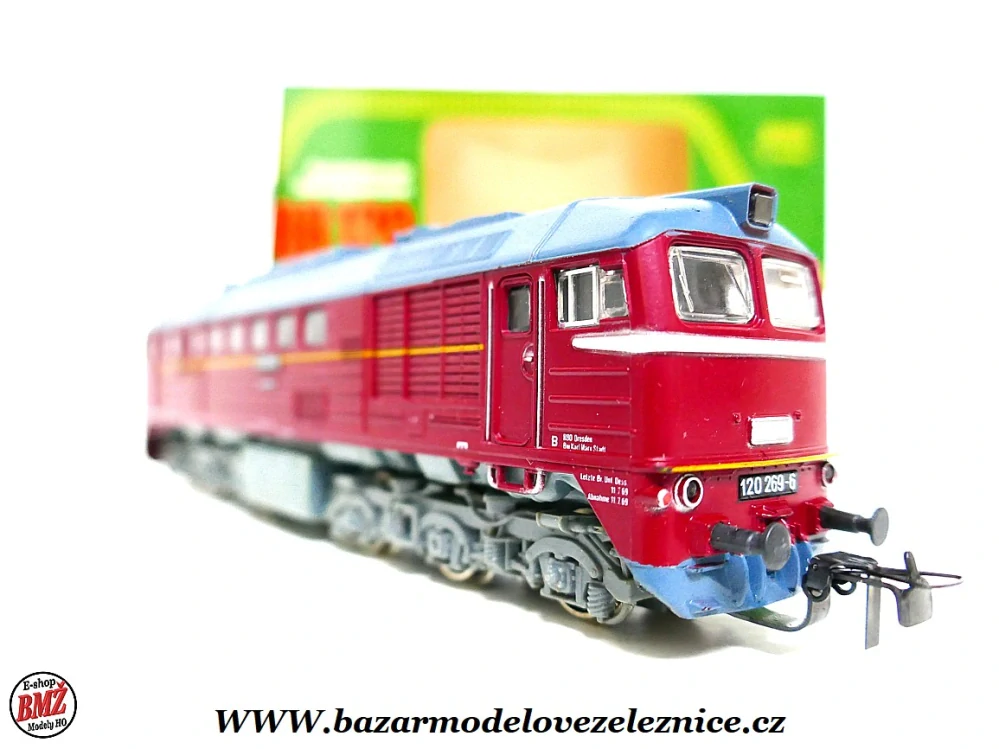 Piko DDR - DC - Dieselová lokomotiva BR 120 245 DR - HO