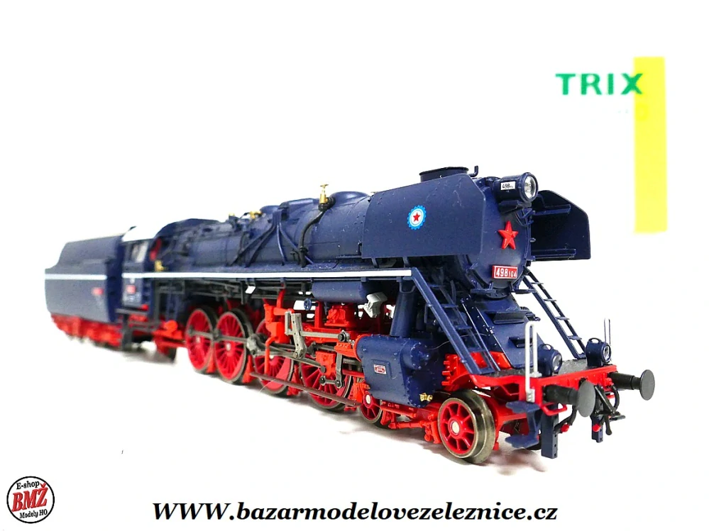 Trix - DCC + ZVUK + KOUŘ - Parní lokomotiva řady 498.1 "Albatros", ČSD - HO