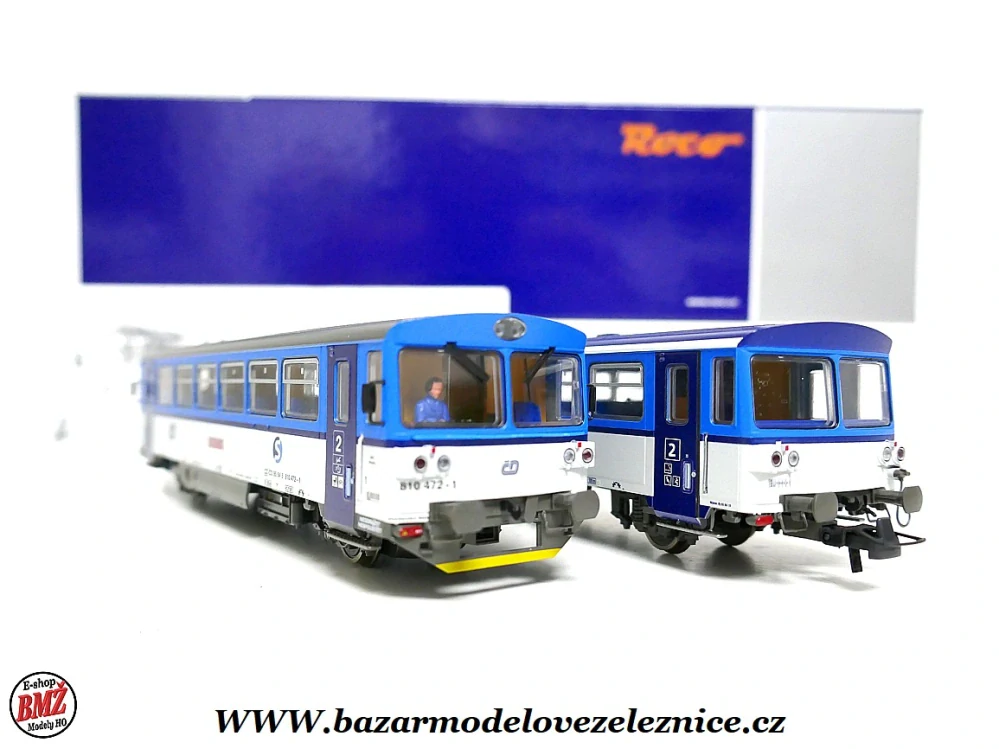 Roco - DCC - motorový a přípojný vůz 810 ČD NAJBRT - HO