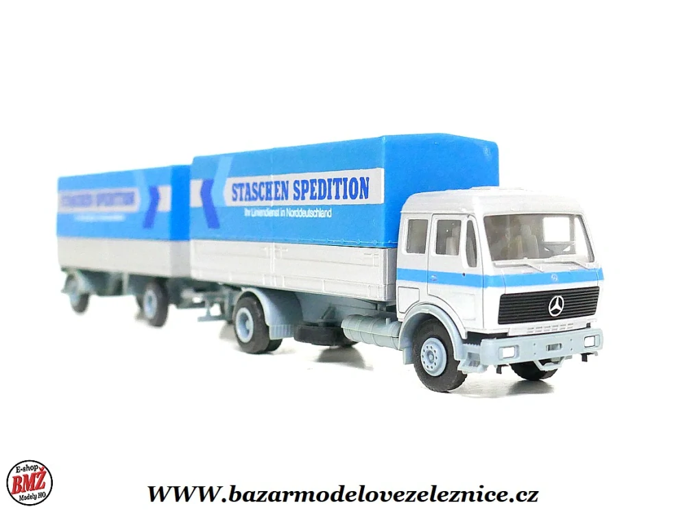 Herpa - Mercedes s přívěsem - HO