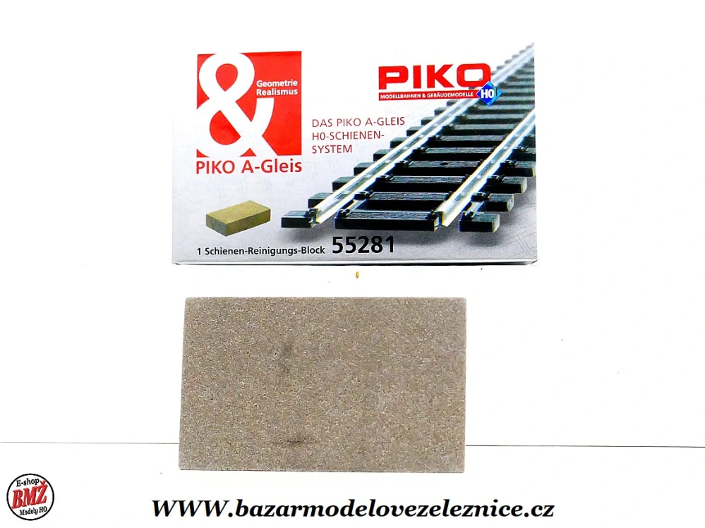 Piko - Čistcí guma na koleje 6 x 3,5 x 1,5 cm