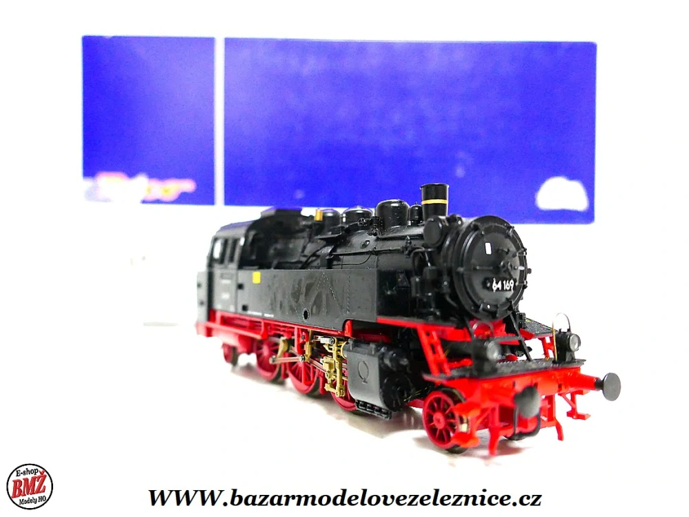 Roco -DCC + KOUŘ - Parní lokomotiva BR 64 169 DR - HO