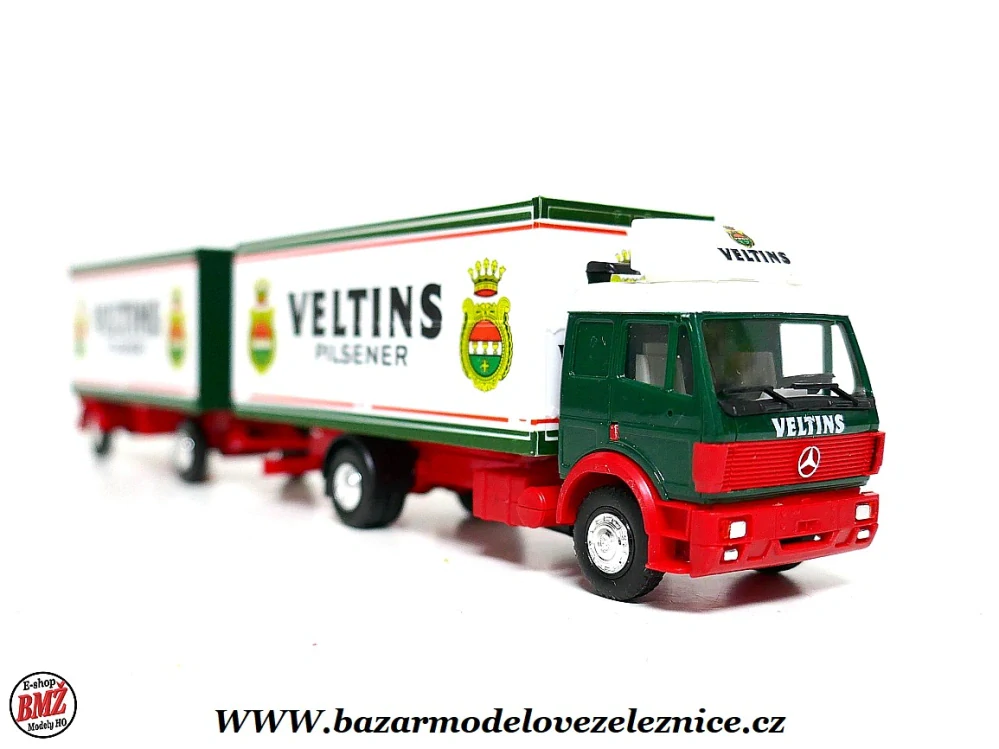 Herpa - Mercedes s přívěsem - HO