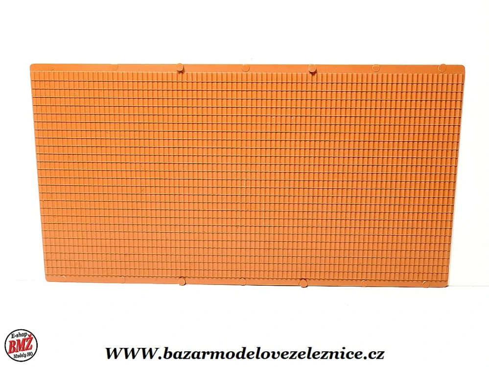 Auhagen -zeď se strukturou červených cihel / plast 10x20cm