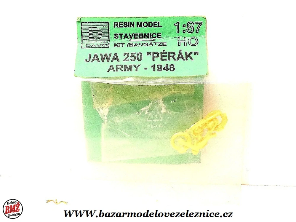 Motorka Jawa 250 Pérák Army 1948 - HO