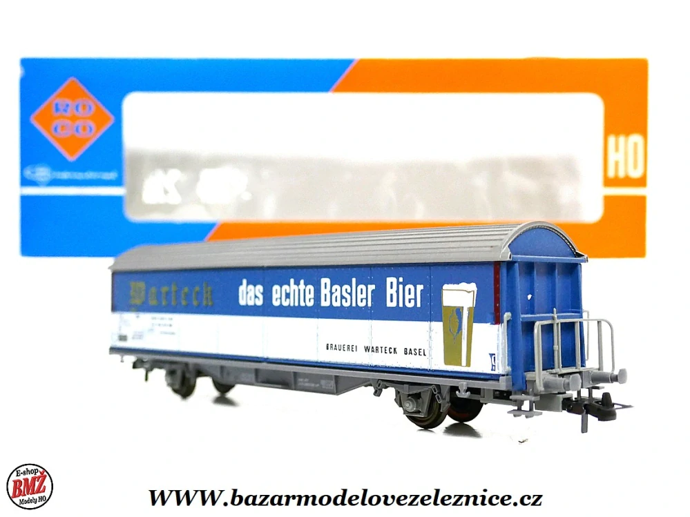 Roco - Krytý vůz SBB WARTECK - HO
