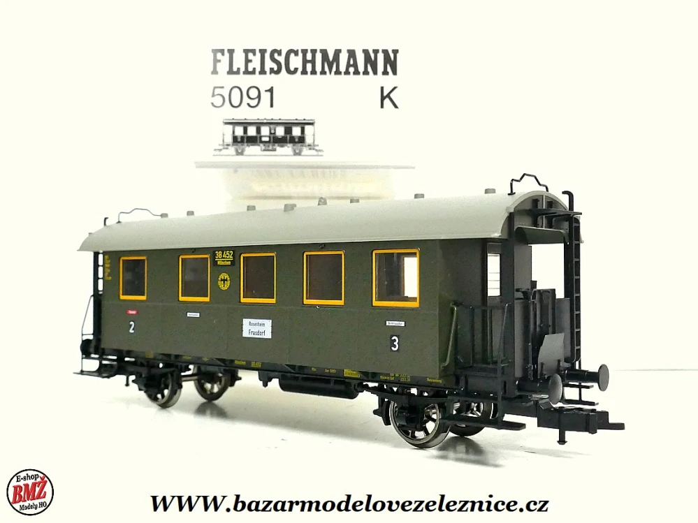 Fleischmann - Osobní vůz DRG 2/3 tř. - HO