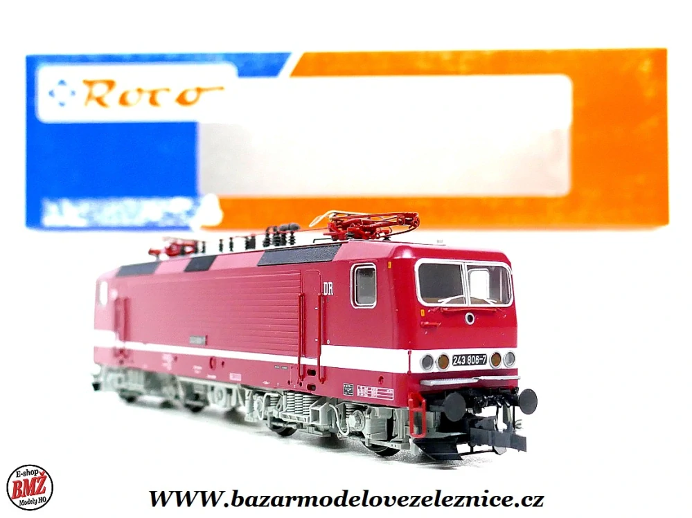 Roco - DSS - Elektrická lokomotiva BR 243 806 DR - HO