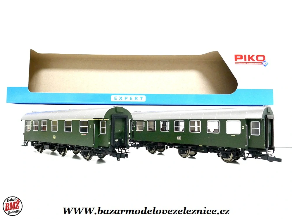 Nové Piko - Set 2 osobních vozů DB 1/2 tř. 3 osý - HO