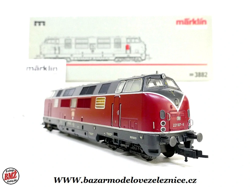 Marklin HAMO - DCC - Dieselová lokomotiva BR 221 107 DB - HO