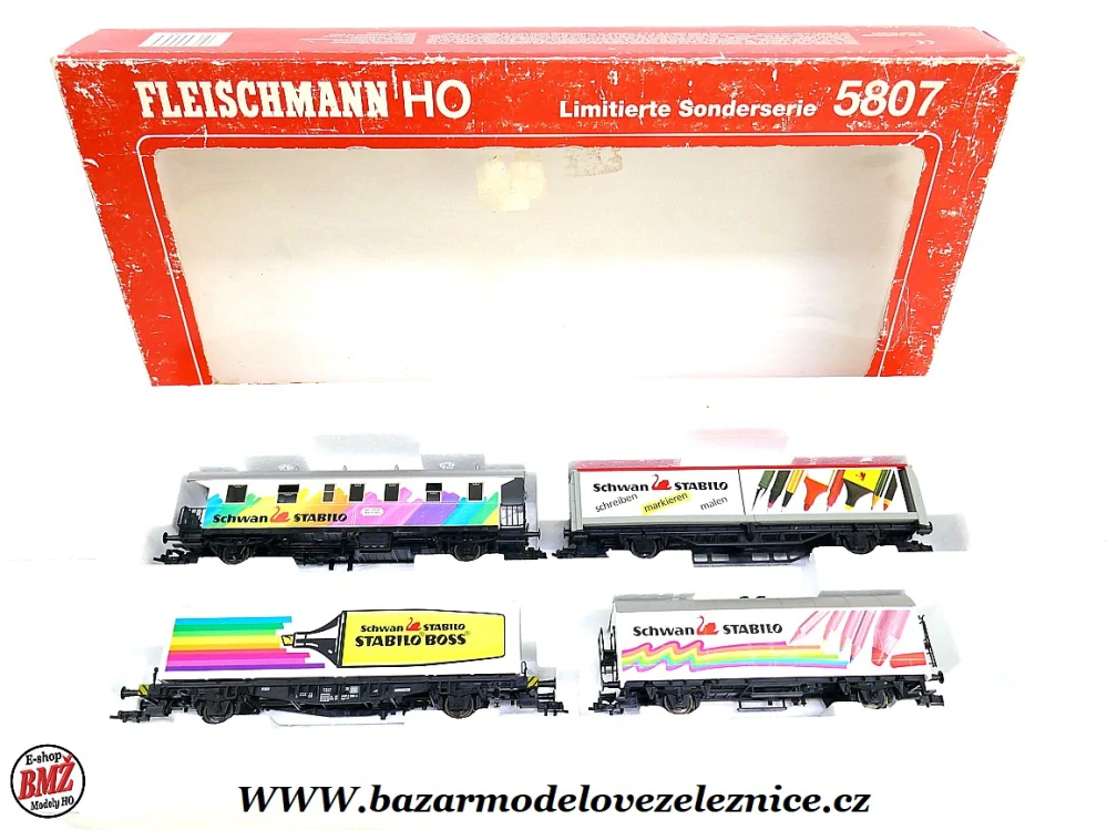 Fleischmann - Set 4 vozů Stabilo - HO