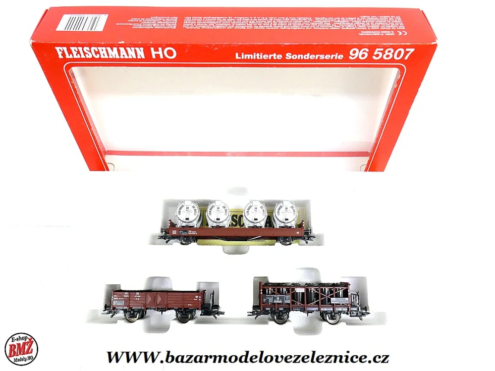 Fleischmann - Set 3 nákladních vozů DB - HO