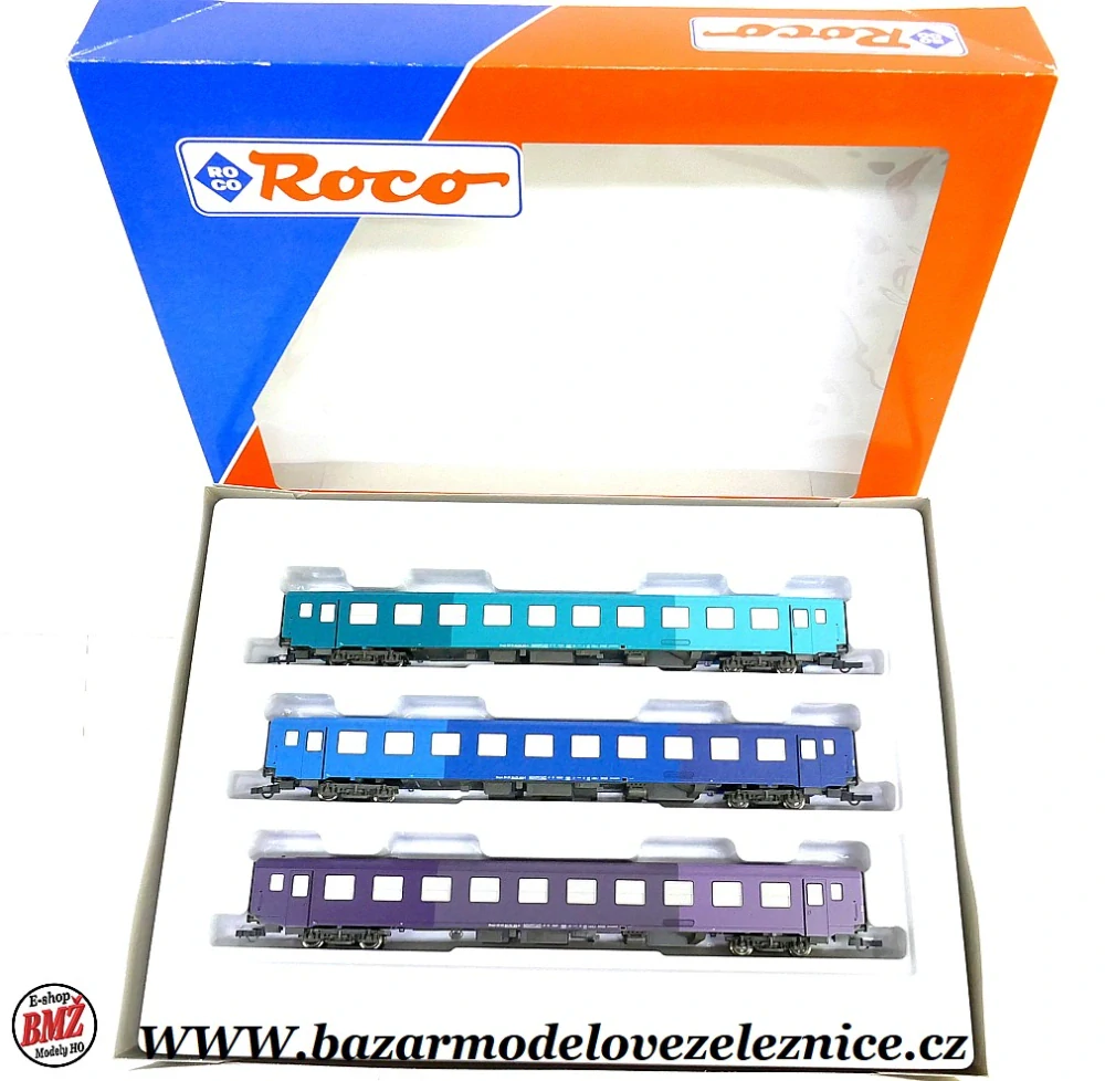 Roco - set 3 osobních vozů OBB - HO