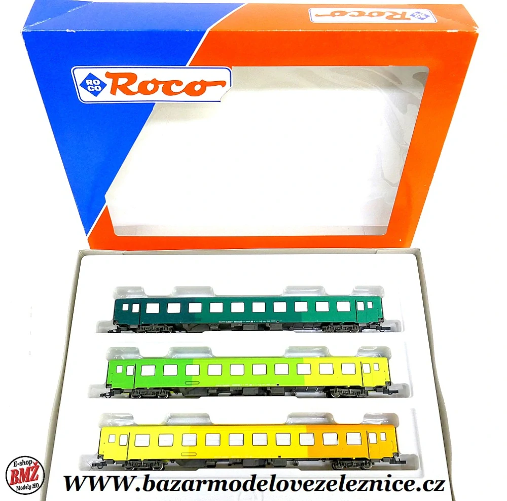 Roco - set 3 osobních vozů OBB - HO
