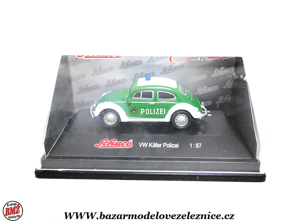 Schuco - VW Brouk Polizei - kovový model - HO