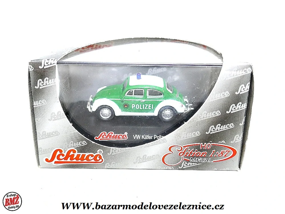 Schuco - VW Brouk Polizei - kovový model - HO