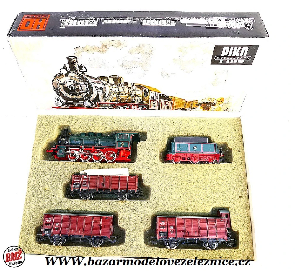 Piko DDR - DC - Set s BR 55 K.P.E.V. + 3 nákl. vozy - HO