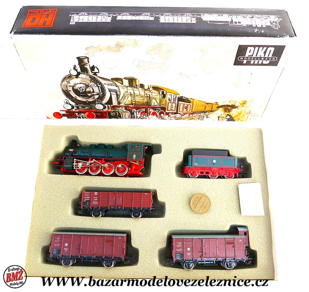 Piko DDR - DC - Set s BR 55 K.P.E.V. + 3 nákl. vozy - HO