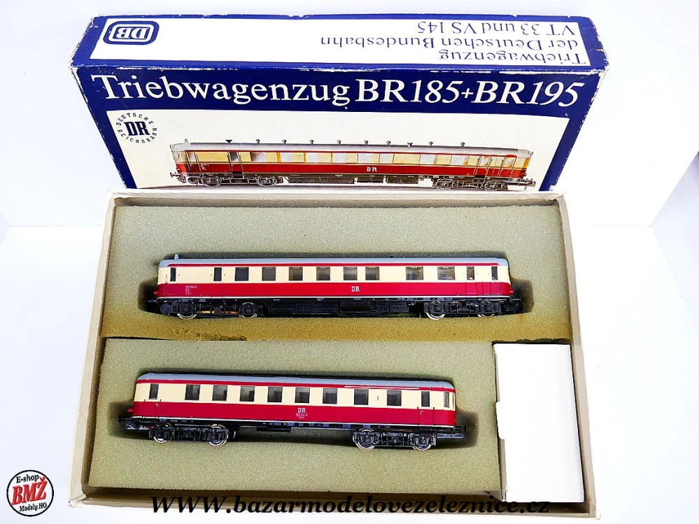 PIKO DDR - DC - Dieselová souprava BR 185/195 DR - HO