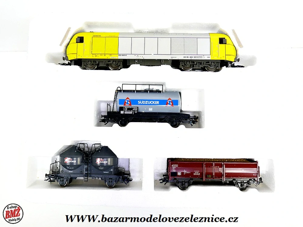 Trix - DCC - Set s ER 20 Hercules + 3 nákladní vozy - HO