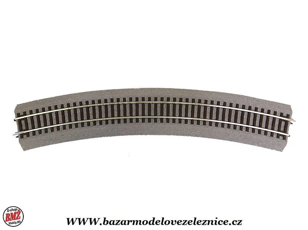 Roco Line - oblouková kolej R6 - 604,4 mm / 30° s imitací štěrku - HO