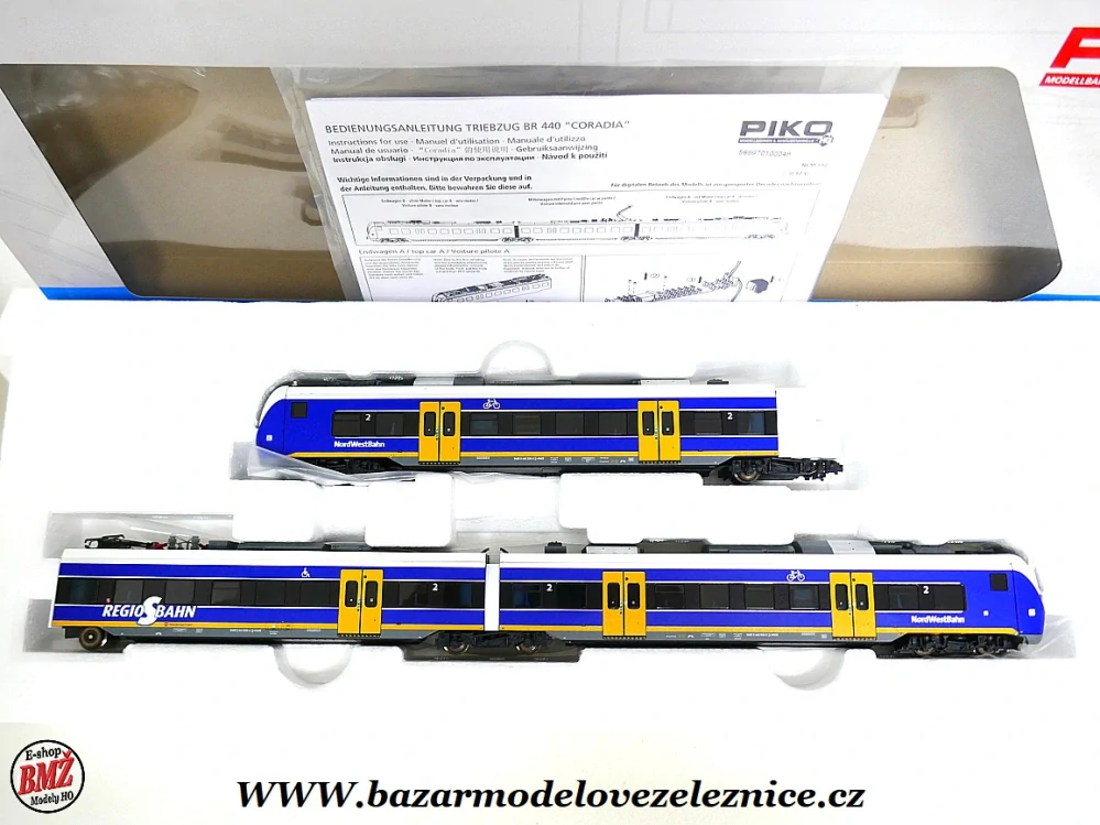 Piko Expert - DSS - elektrická jednotka BR 440 3 dílná. Nordwestbahn Ep. VI - HO