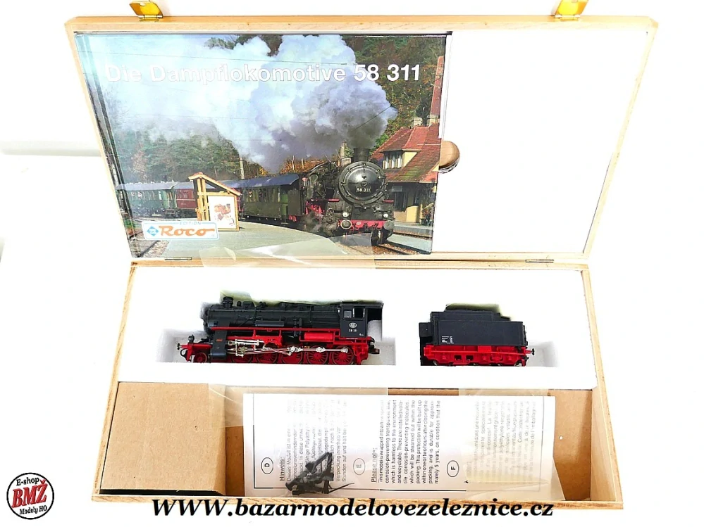 Roco Museum Edice - DC - Parní lokomotiva BR 58 311 UEF - HO