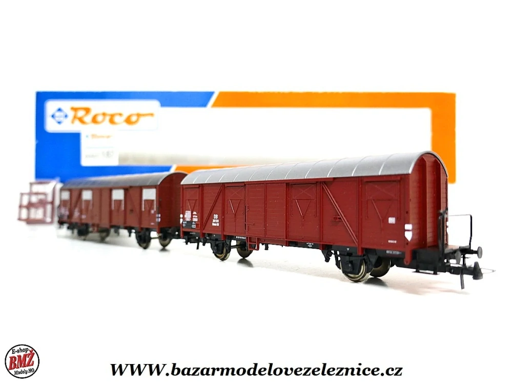 Roco - set 2 krytých vozů DB - HO