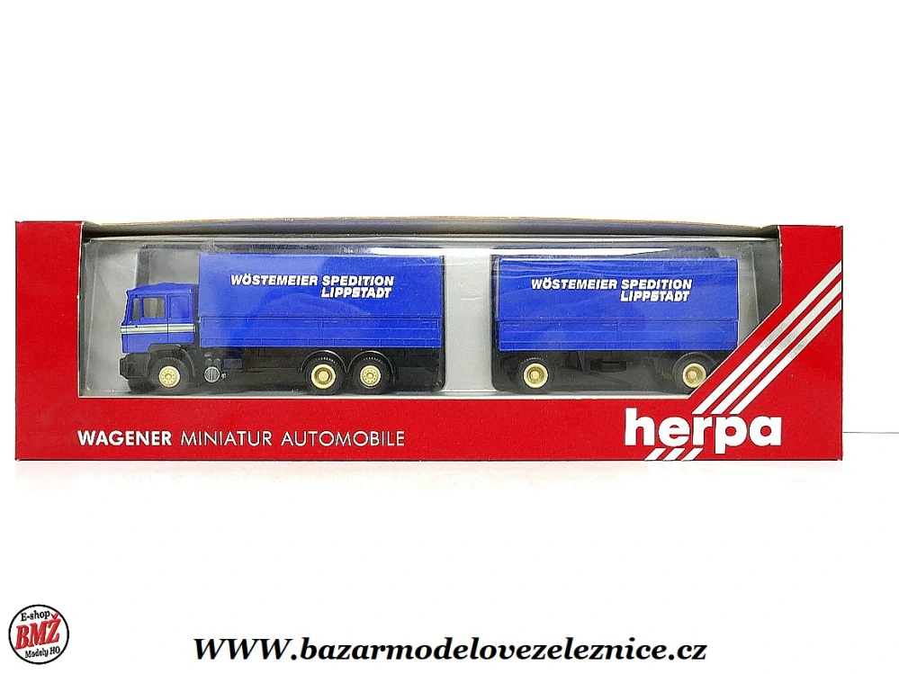 Herpa - Man plachta s přívěsem - HO