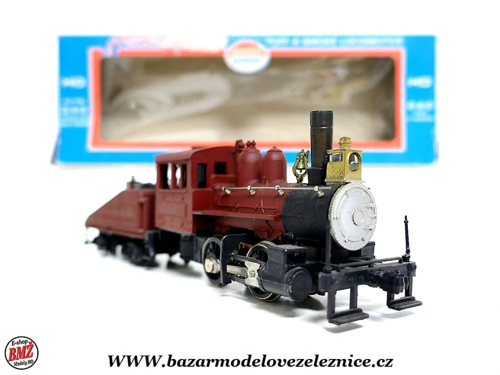 Model Power - DC + KOUŘ - Parní lokomotiva 0-4-0 - HO