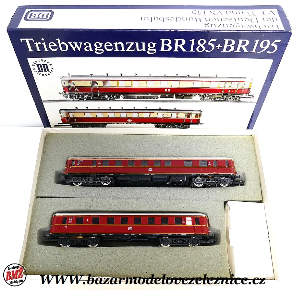 PIKO DDR - DC - Dieselová souprava BR 185/195 DB - HO