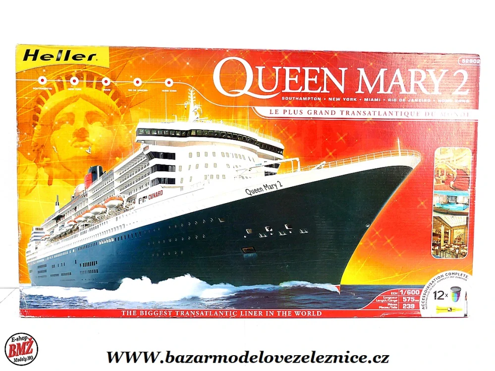Heller - Queen Mary 2 - 1/600 stavebnice