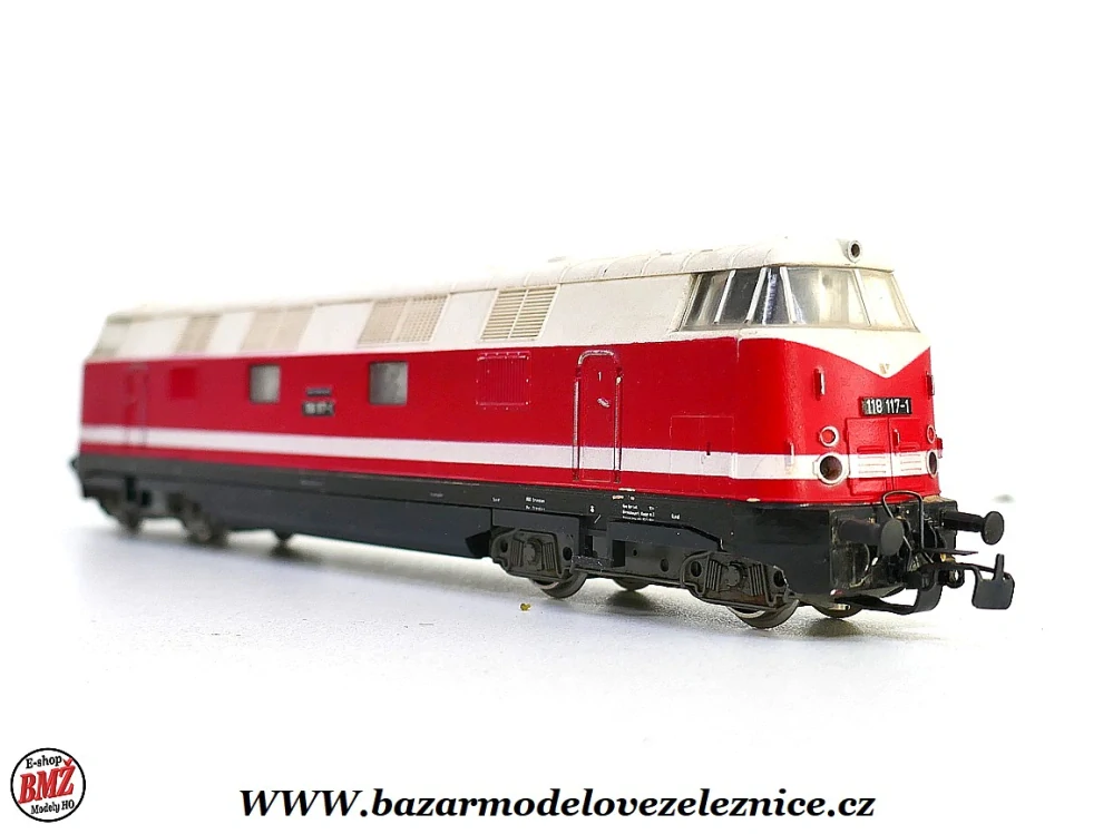PIKO DDR - DC - Dieselová lokomotiva BR 118 117 DR - HO