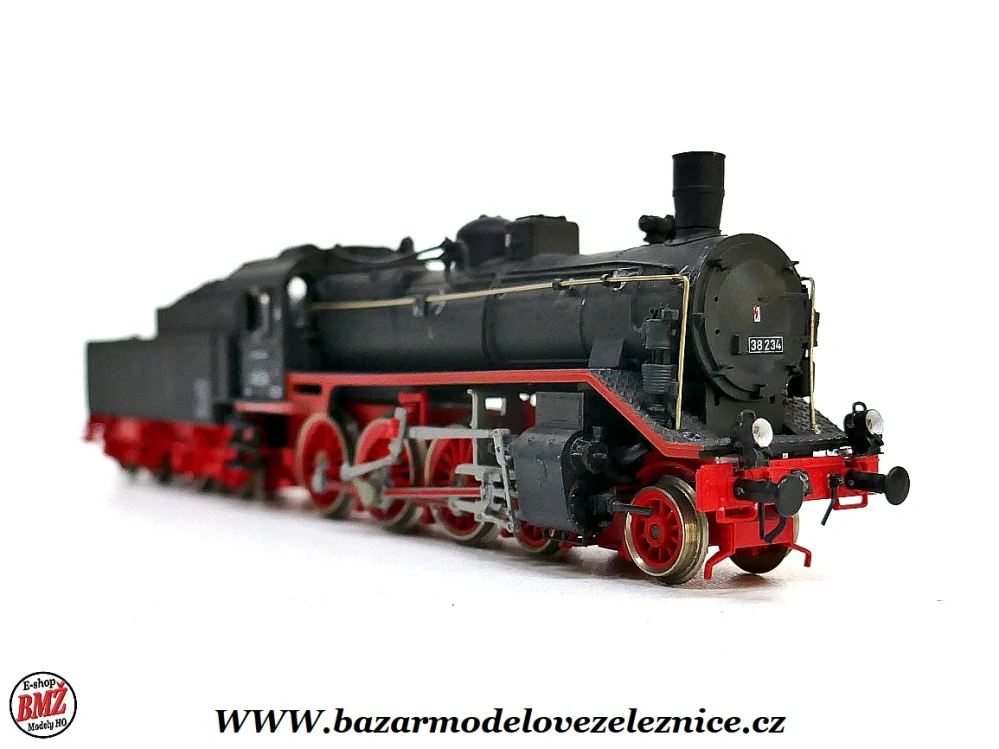 Piko DDR - DC - Parní lokomotiva BR 38 234 DR - HO