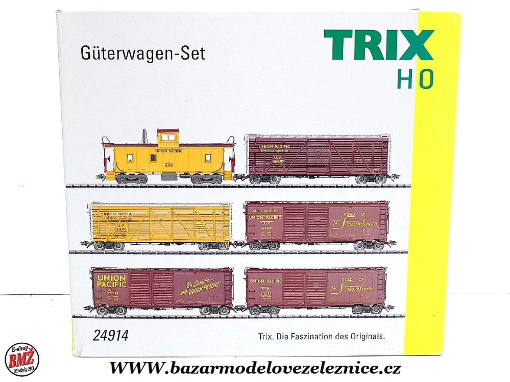 Trix - Set 6 nákladních vozů Union Pacific Railroad - HO