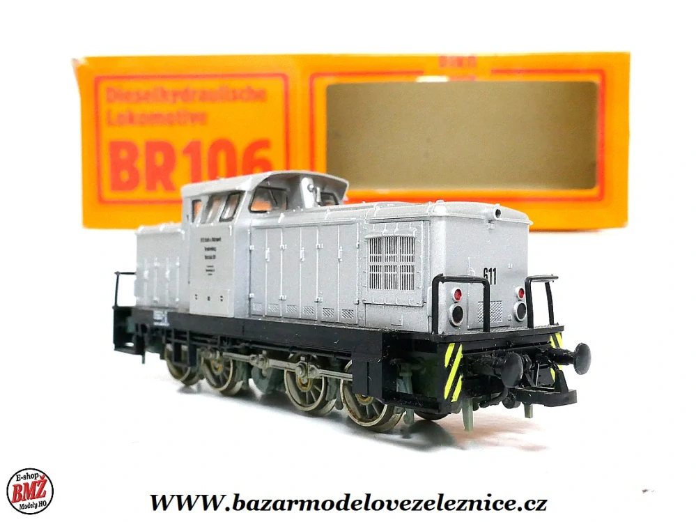 Piko DDR - DC - Dieselová lokomotiva BR 106 Werklok DR - HO