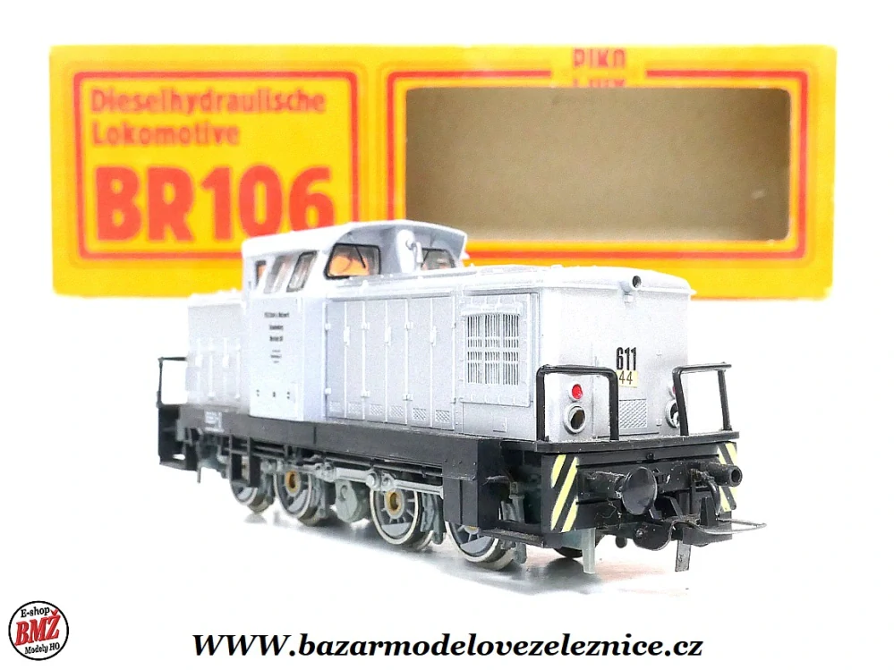 Piko DDR - DC - Dieselová lokomotiva BR 106 Werklok DR - HO