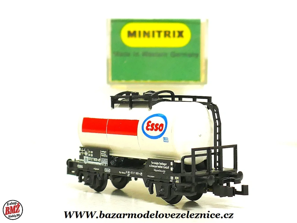 Minitrix - Cisternový vůz DB Esso - N