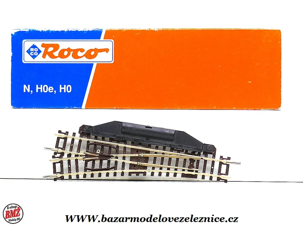Roco - Fleischmann - výhybka levá ruční 15° R5=362,6 mm - N
