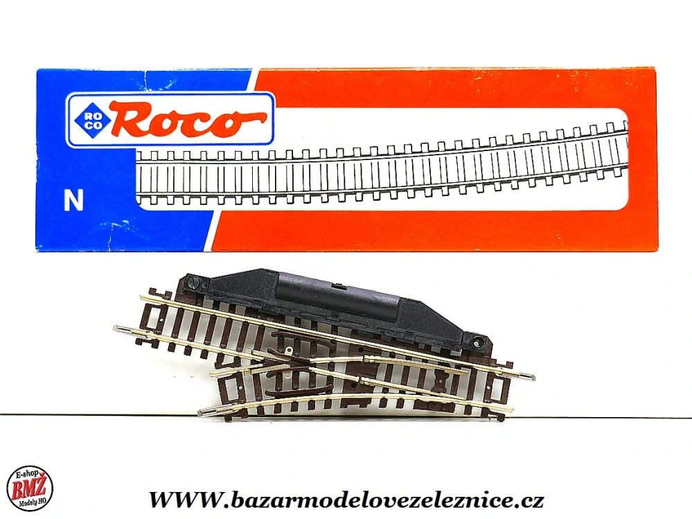 Roco - Fleischmann - výhybka levá ruční 24° R1=194,6 mm - N