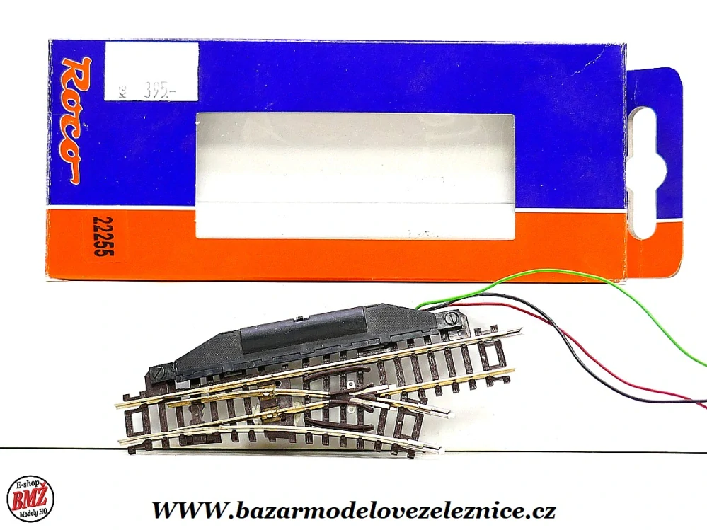 Roco - Fleischmann - výhybka elektrická pravá, 24° R1=194,6 mm - N