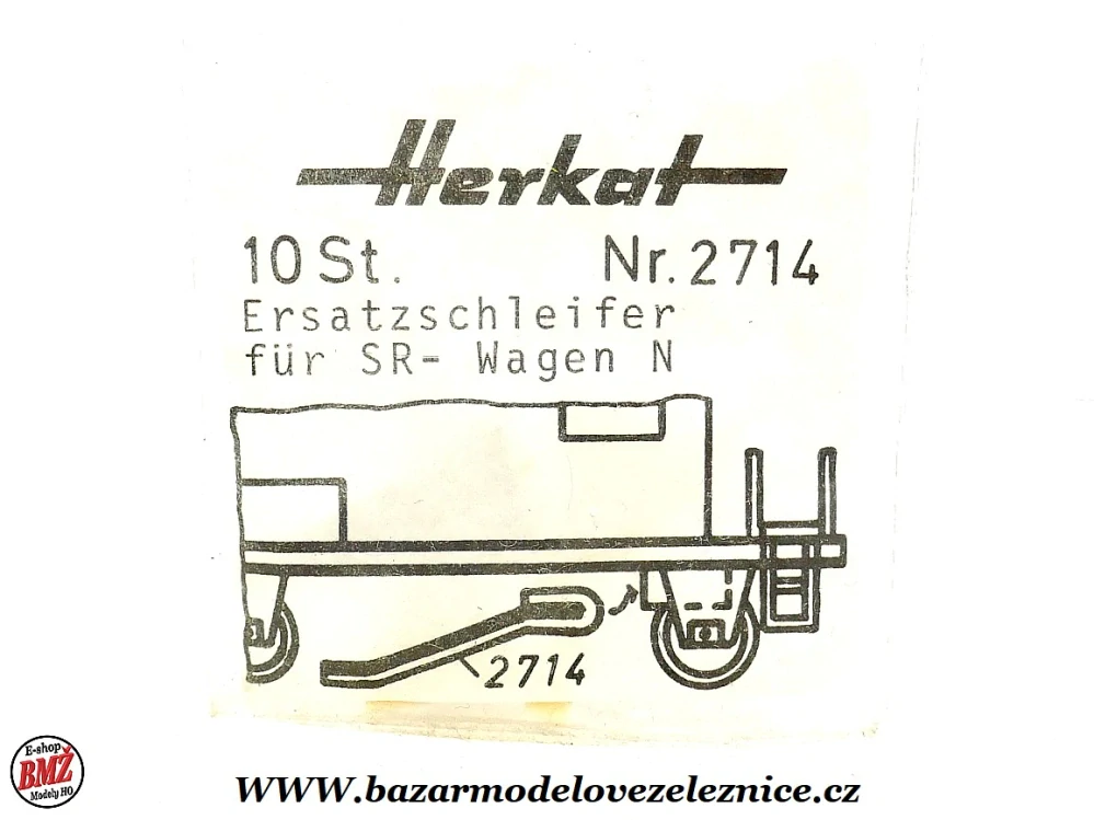 Herkat - 4istič kolejí na vůz 3 ks - N